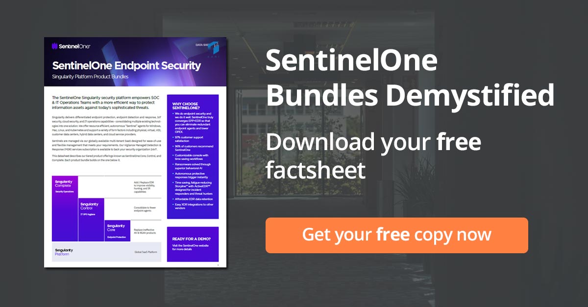 SentinelOne Singularity Bundes demystified - Free factsheet